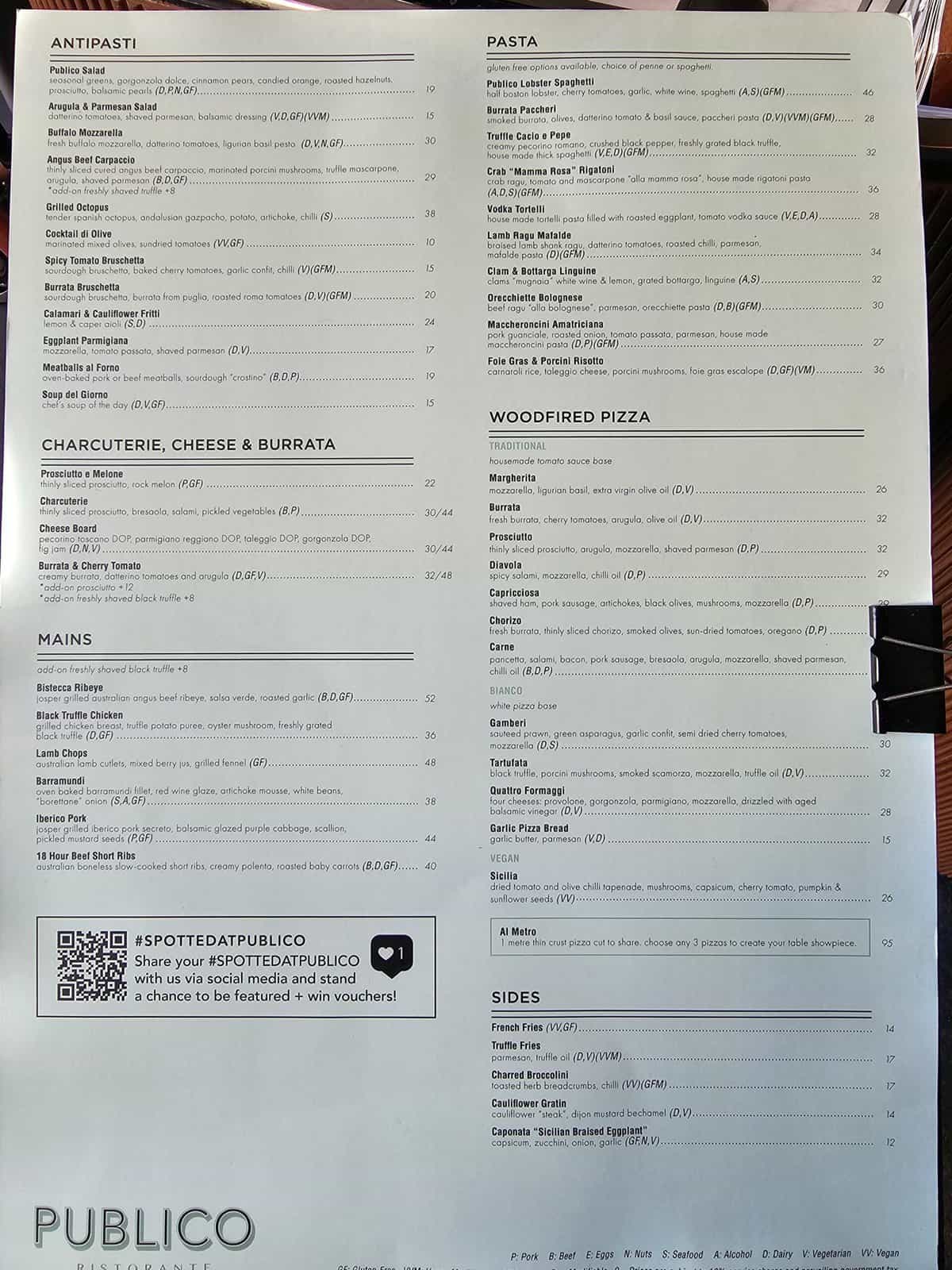 Publico menu 1